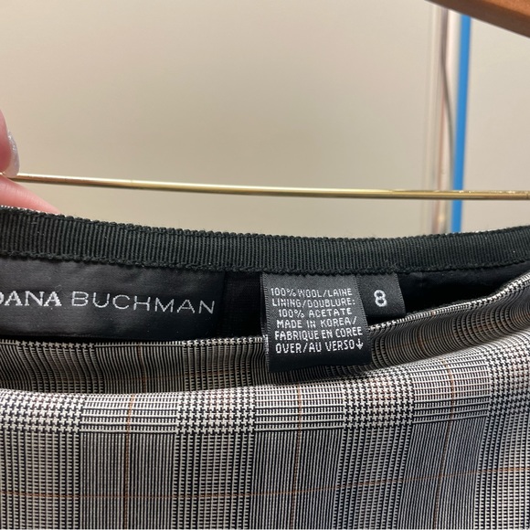 Three-piece (Jacket, pants and skirt) plaid suit by Dana Buchman. - Picture 8 of 10
